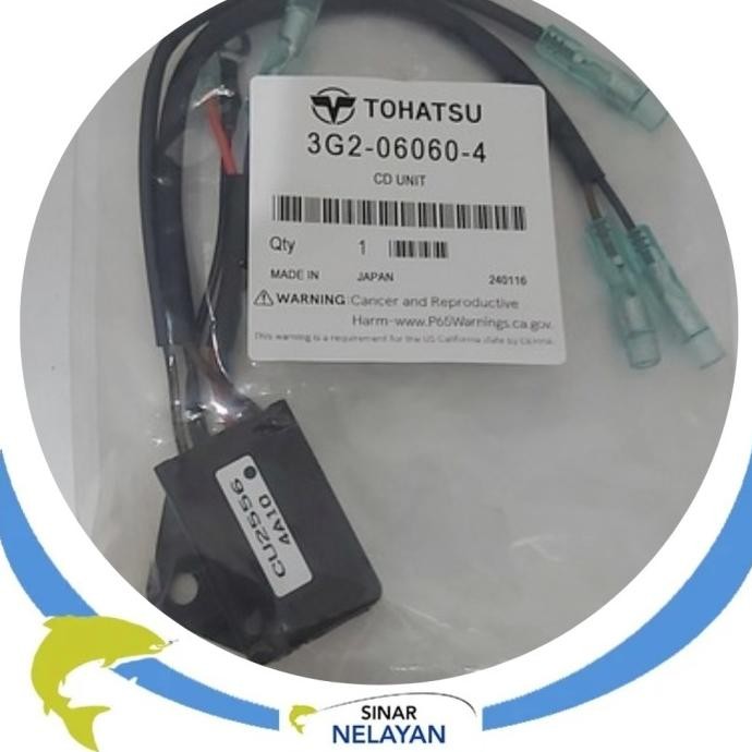 TERBARU - CDI mesin tempel Tohatsu 18 pk. Asli. Ada 6 kabel.