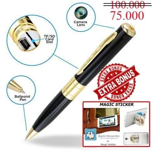 Pulpen Kamera - Spy Cam - Kamera Pengintai Bentuk Pulpen