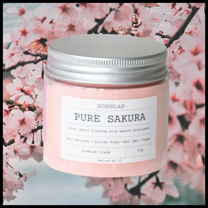 

Homelab Pure Extract Sakura - Bubuk Sakura Asli / Murni / Ekstrak 80G Original Best Seller