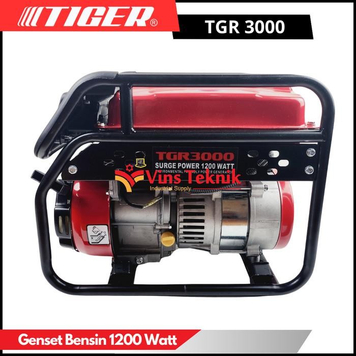 Tiger Tgr3000 Genarator Set Genset 4Tak Genset Bensin 1200Watt Original Dan Terpercaya