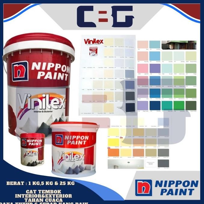 CAT TEMBOK NIPPON PAINT VINILEX 25 KG