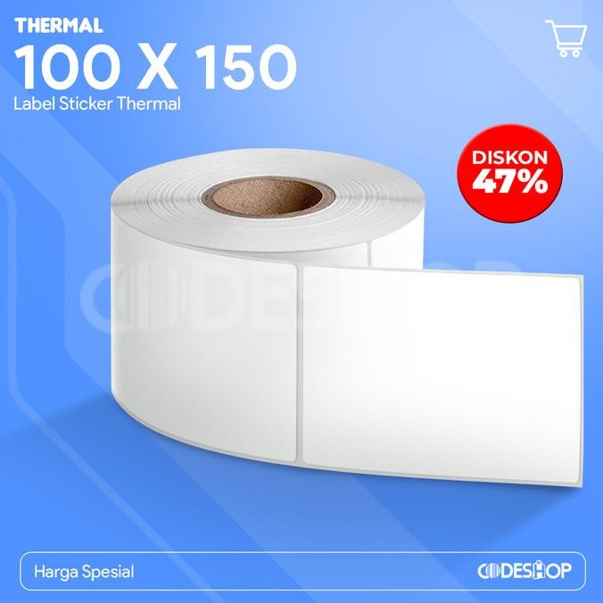 

Eco Label Thermal 100X150 Mm A6 Resi 1 Line Stiker Printer Barcode Isi 500 Pcs Co