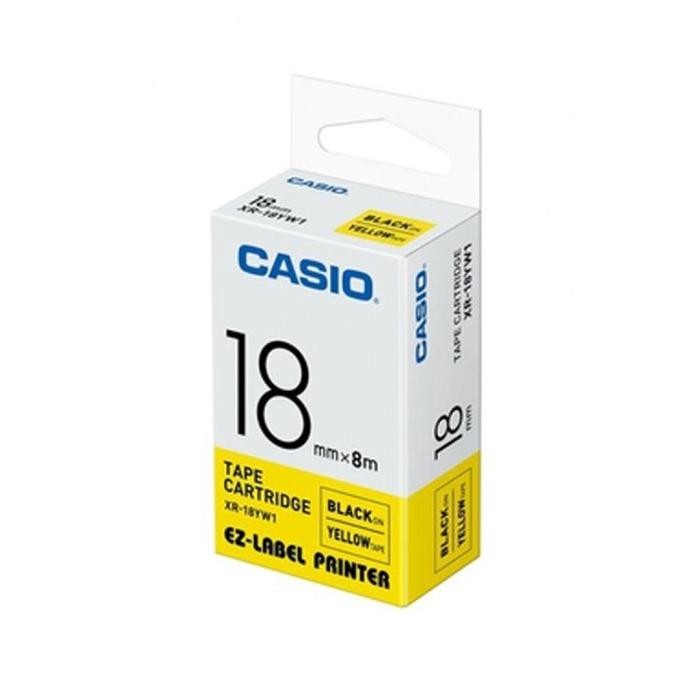 

Casio Label Xr-18Fyw 18Mm Black On Yellow Co