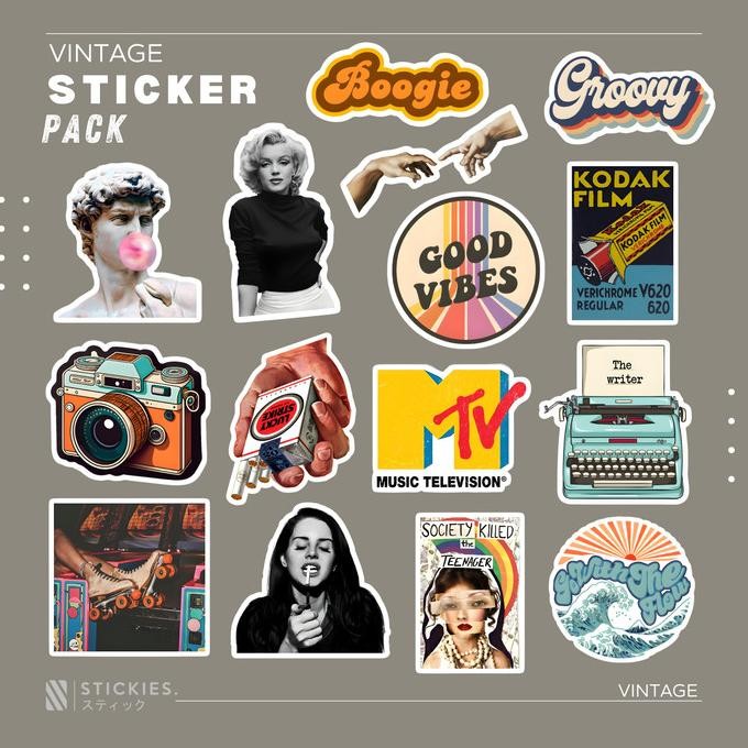

STICKER PACK VINTAGE | HIGH QUALITY | MURAH murah