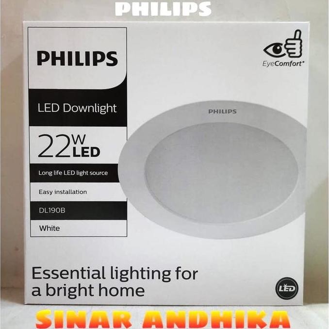 Murah Lampu Led Downlight Philips 22 Watt Putih