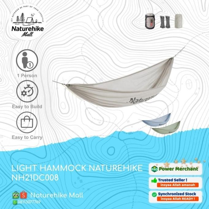 LIGHT HAMMOCK / AYUNAN GANTUNG CAMPING OUTDOOR NATUREHIKE NH21DC008