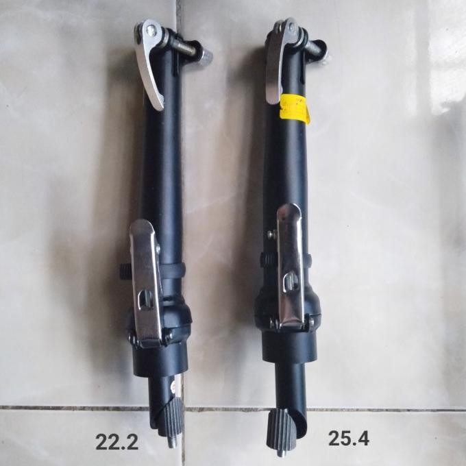 Tiang Stang / Handle Post Sepeda Lipat SeLi 22.2 & 25.4 merk Exotic