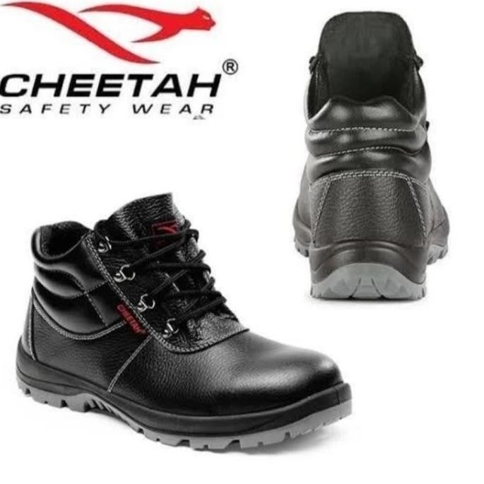 Sepatu Safety 7106 H Cheetah Double Sol Polyurethane Safety Shoes New Stok