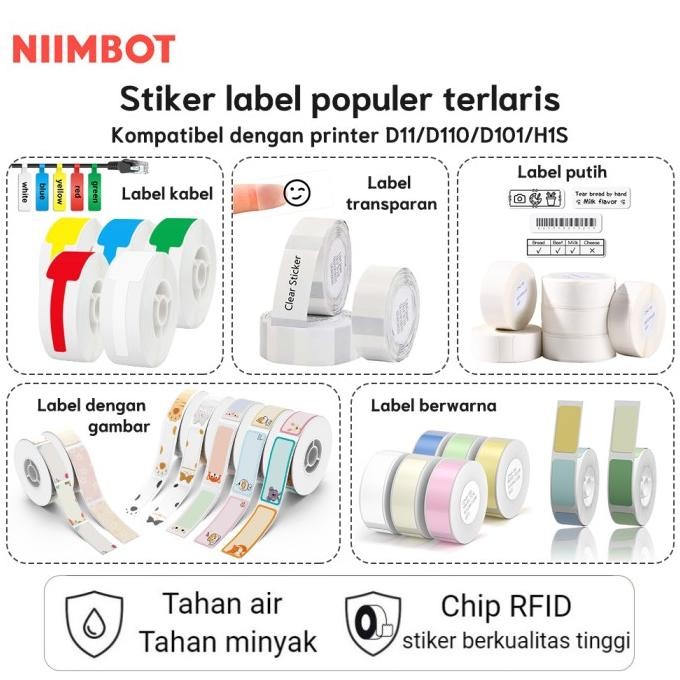 

NIIMBOT D110_M/D11_H/D101 Berbagai gaya stiker harga barcode kertas label murah