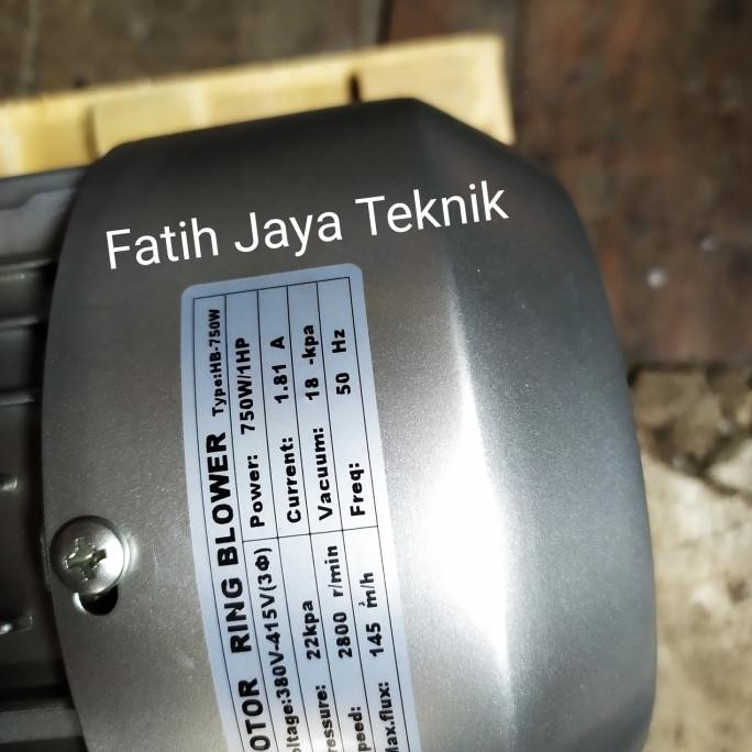 Ring Blower 1 Hp 3 Phase Rotor Hb 750 New Stok