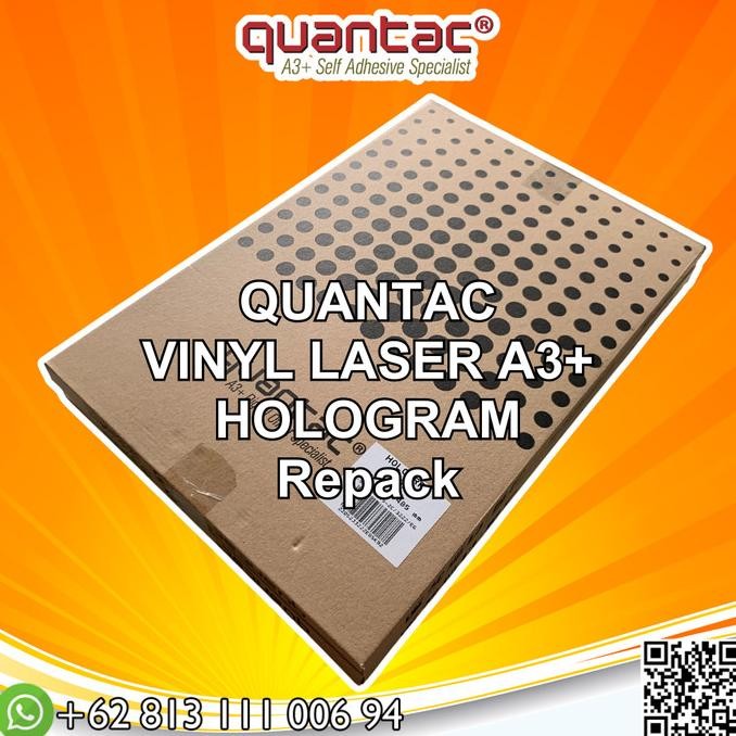 

Quantac Hologram Sticker Vinyl Laser Digital A3+ - Ecer murah