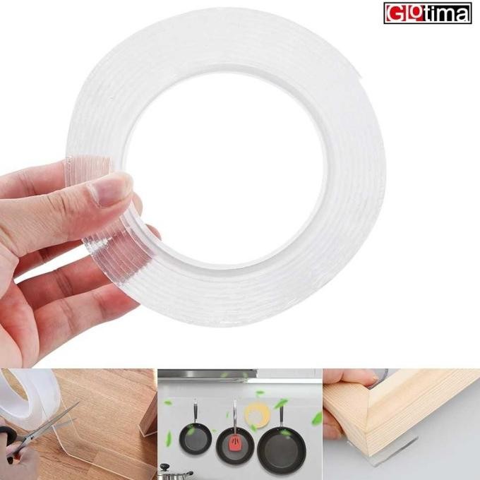 

Nano Double Tape Isolasi Lakban Dobel Tip Transparan Bening Waterproof murah