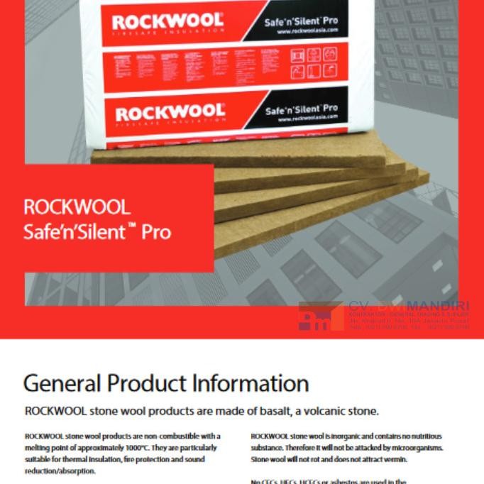 Rockwool | Insulasi Dinding Bangunan | Peredam Suara & Panas Co