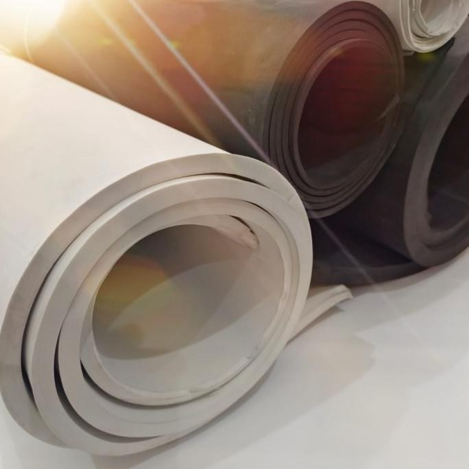 Spon Eva Lembaran Busa Ati/ Busa Sponge Karet Ati Eva - Putih&Hitam Co