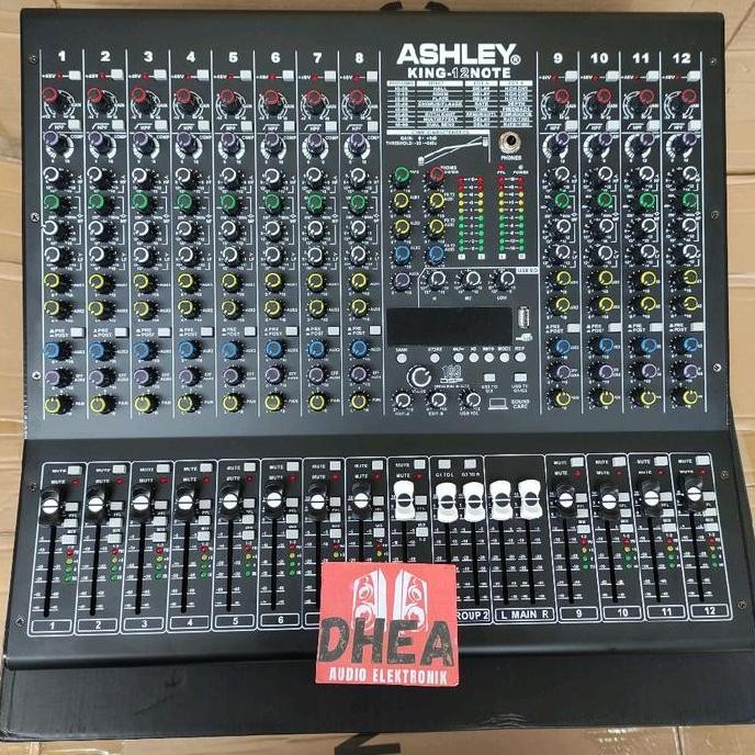 Mixer Audio Ashley King-12 Note Ashley King 12 Note 12 Channel Original Resmi Co