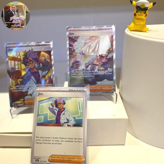 Promo Jim Sr Sar Common Kartu Supporter Trainer Pokemon  Tcg Indo