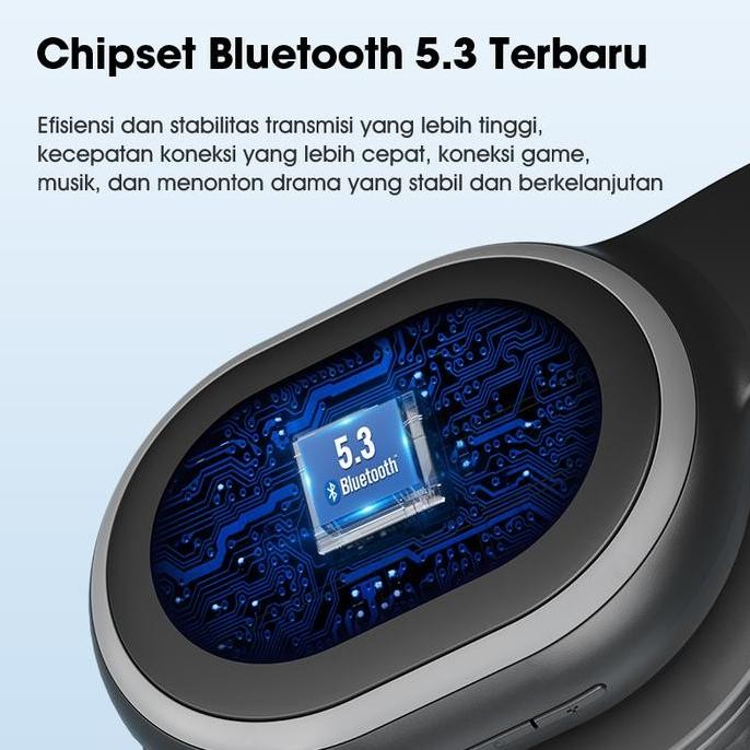 Promo Bisa CodAcome Tune H2 Headphone Bluetooth 5.3 / Headset Earphone Wireless Dual Eq Mode Foldabl