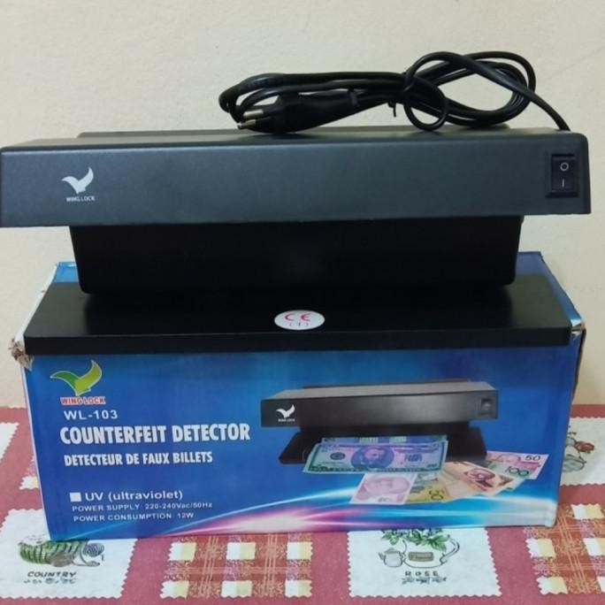 PENDETEKSI UANG PALSU MONEY DETECTOR ALAT TES UANG PALSU LAMPU UV