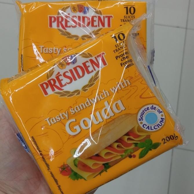 

{{{{{{] president cheese slice sandwich Gouda 200gr