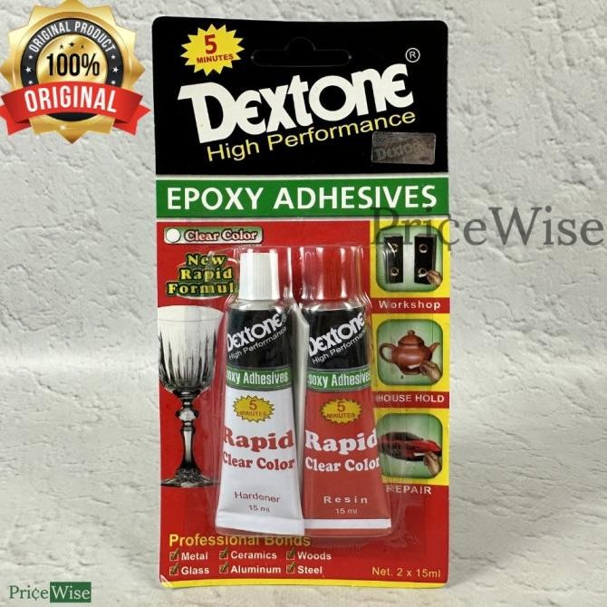 monggo] Lem Besi Epoxy Rapid Clear Dextone 30 gr / Lem Serbaguna 5 menit