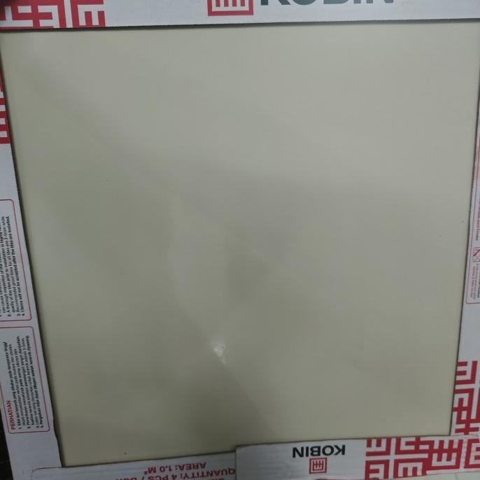 [Good] KERAMIK LANTAI 50X50 CREAM POLOS
