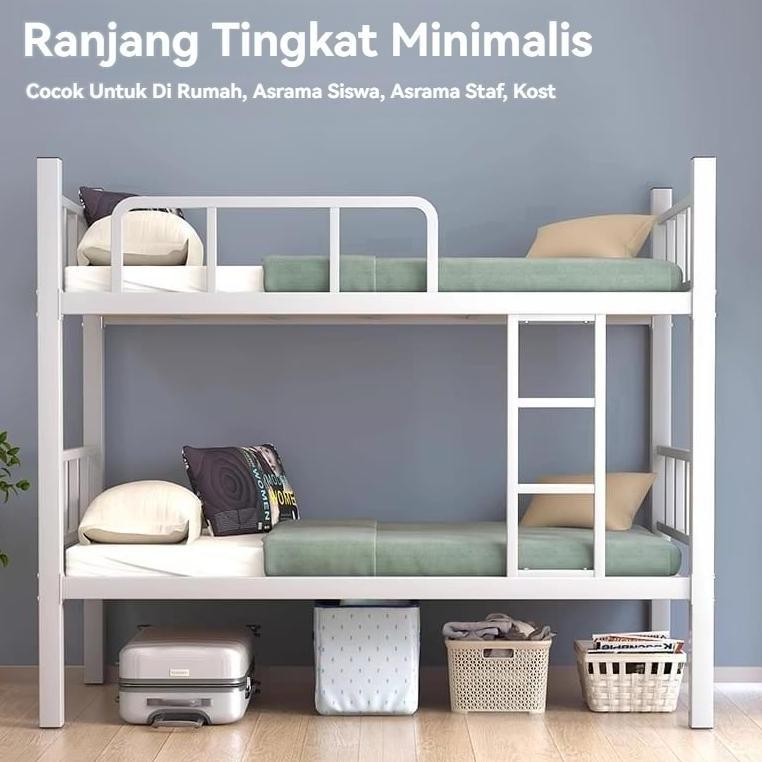 Ranjang Tingkat Besi Ranjang Susun Tingkat Tempat Tidur Tingkat