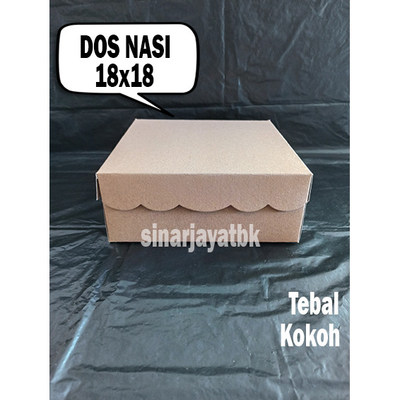 

Dus Nasi Box Kraft 18x18 350 | Kotak Nasi | Dus Kemasan Makanan 18 x 18 Coklat | NON LAMINASI