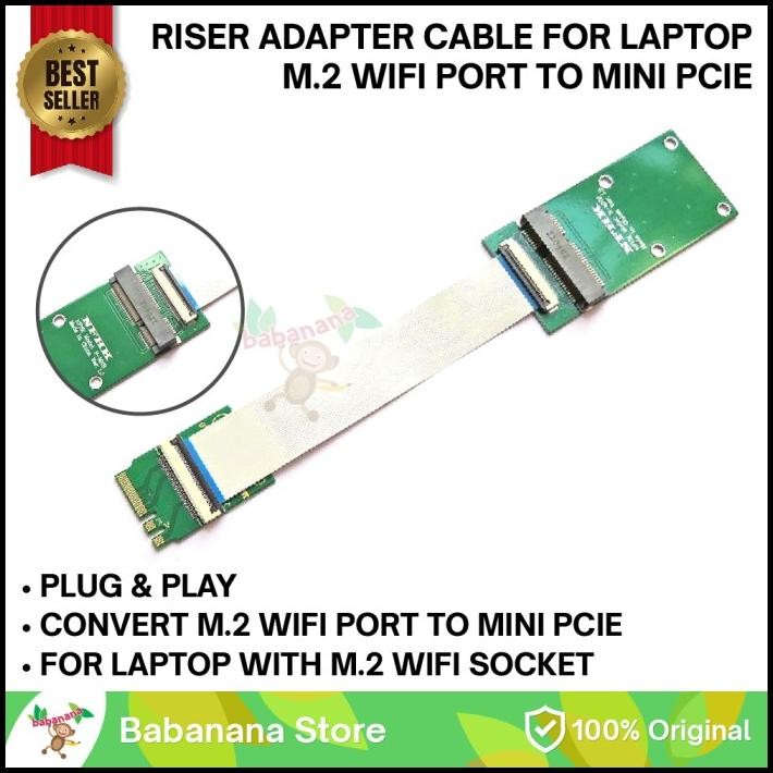 Riser Adapter Cable For M.2 Wifi Port To Mini Pcie Laptop Pci Express
