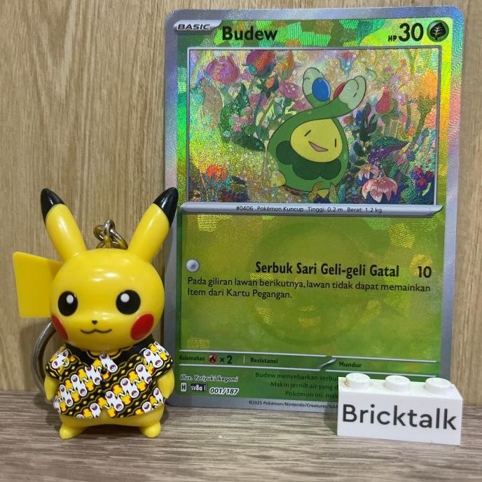Sale Kartu Pokemon Tcg Sv8A Budew 001/187 Normal, Pokeball / Monster Ball, Master Ball Trading Card 
