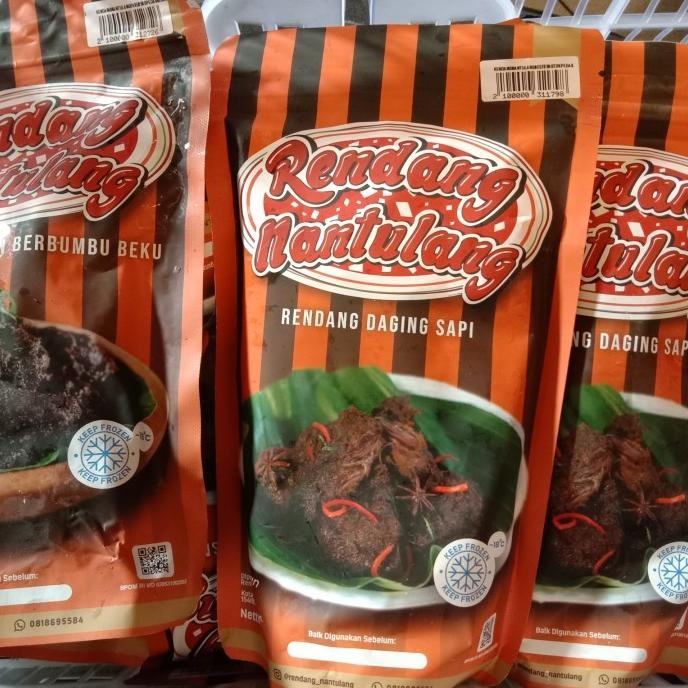 

rendang nantulang beef 250gr pack tidak pedas