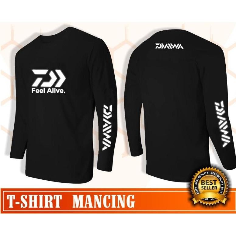 Kaos Mancing Daiwa Kaos Katun Mancing Baju Mancing Daiwa Lengan Panjang Pelindung Sinar Uv Murah
