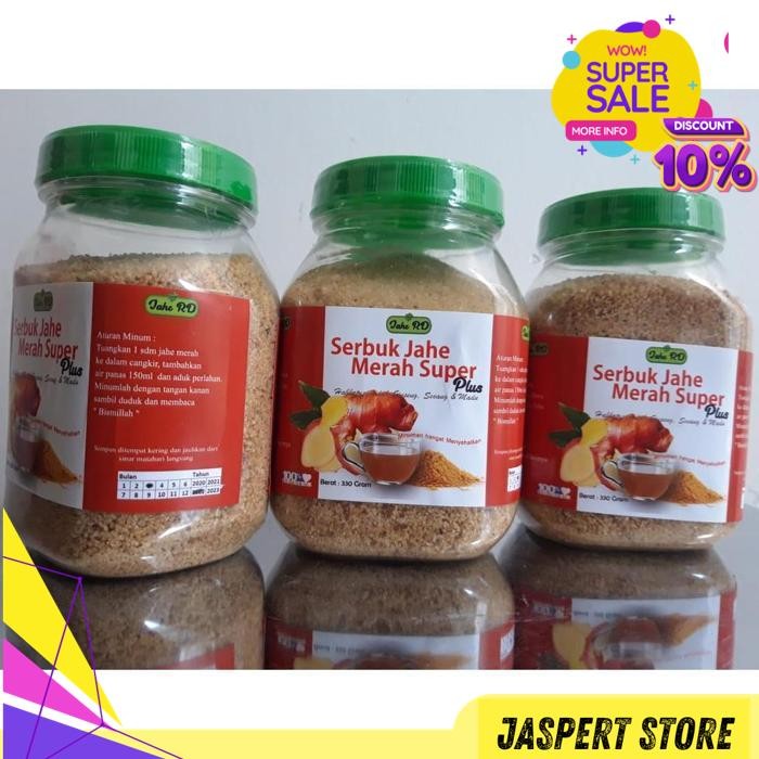 

JAHE MERAH TOPLES SUPER 330 GR PLUS HABBATUSSAUDA MADU & REMPAH REMPAH NUSANTARA BY JASPERT STORE PRODUK TERBAIK !