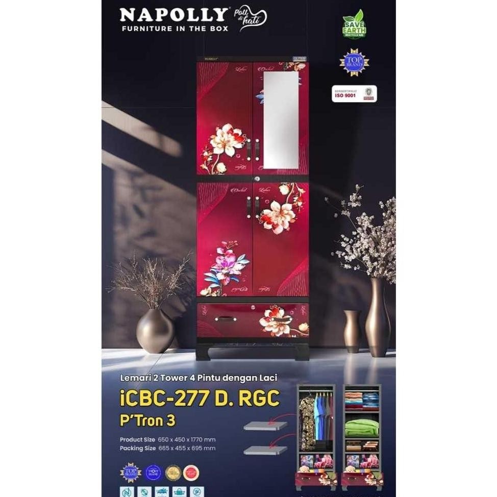 Orion (LEMARI FULL GANTUNG GAMIS JUMBO - KACA) - Superior | CLUB JPP-202 MO1 | NAPOLLY ICBC 277 D R 