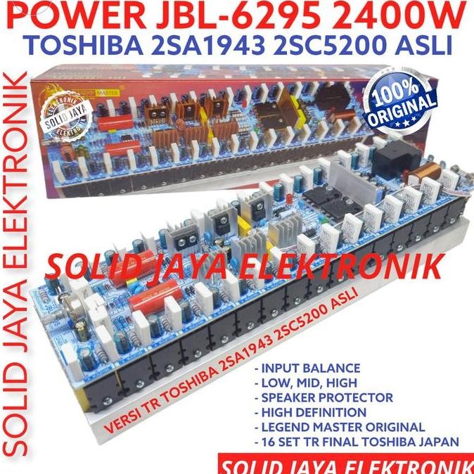Grosir Kit Power Amplifier For Jbl6295 2400W 3200W Mono Plus Tr Final Toshiba 2Sa1943 2Sc5200 Mjl Mj