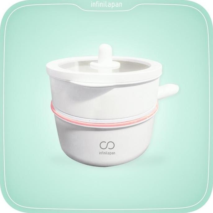 PRODUKSI LOKAL INFINILAPAN Portable Electric Frying Pan Teflon Listrik Serbaguna Menggoreng Merebus 