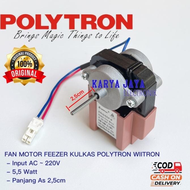 motor fan kulkas polytron belleza