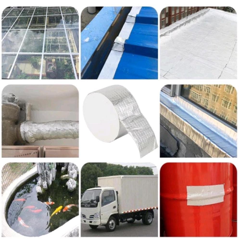 Waterproof Tape/ Aluminium Foil Butyl Rubber Waterproof Tape/Lakban Magic Tape Lakban aluminium Anti