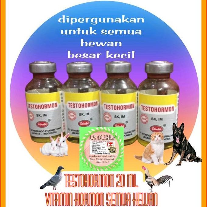 Sale Testohormon 20Ml Hormon Obat Nafsu Birahi Kawin Vitamin Breeding Ayam Burung Anjing Kucing