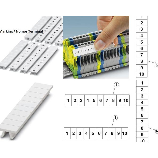 

Promo ZB6 / UCTM6 Nomor 1~10 -Marker Terminal Block COD