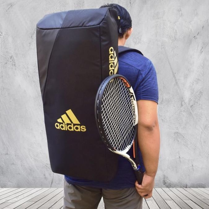 Tas Raket Badminton Bulutangkis Tenis Adidas VS3.1 3 Black HT
