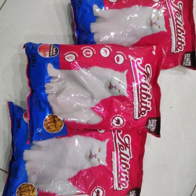 Grosir Makanan Kucing Felibite Ikan Ekspedisi Paket 5Kg(10Pcs)