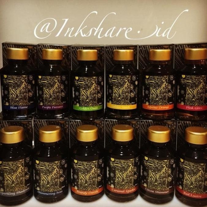 

HARGA DISC - Diamine Shimmering Inks - Fountain Pen Ink / Tinta 50ml Botol