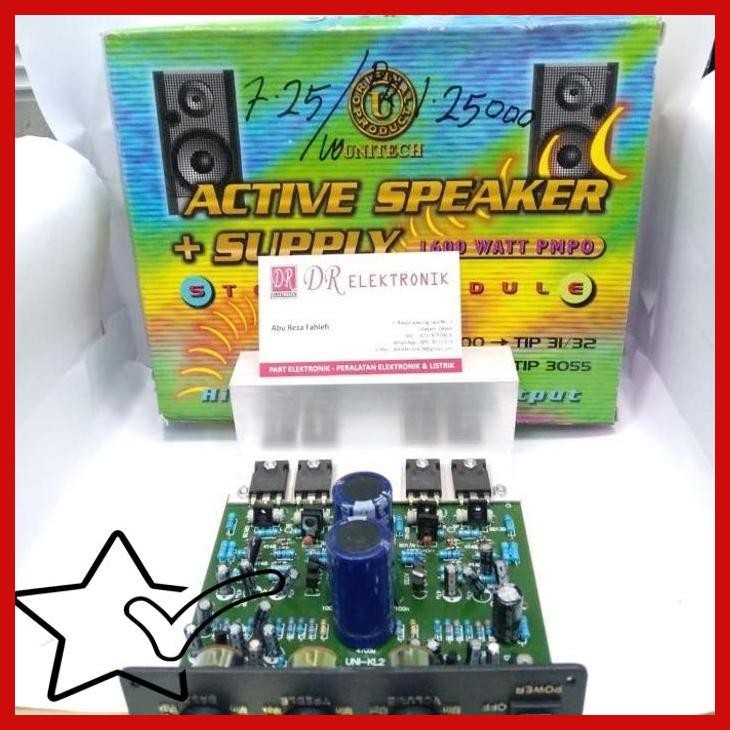[DRE] Kit Power Active Speaker + Supply Stereo 1600 watt KL 2000 TIP 3055