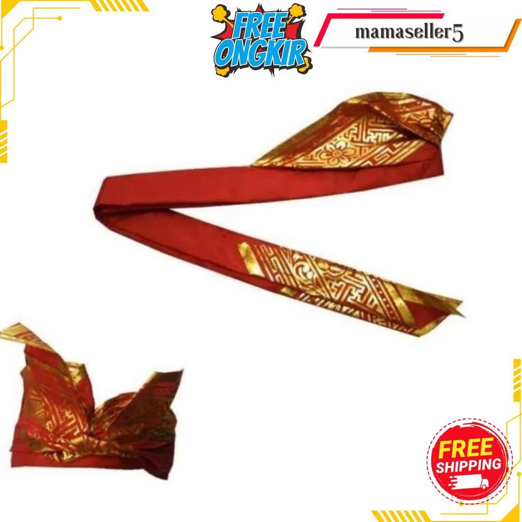 Udeng Bali Prada_Udeng Bali Belum Jadi_Udeng Bali Motif Kotak Cod