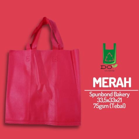 

Tas Spunbond Goodie Bag Box 33,5x33x21 |Tas Kotak untuk Holland Bakery murah