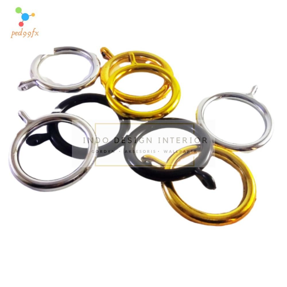 Uj-32 Dijual Ring Rolet Gorden, Cincin Rel Bulat Untuk Gantungan Gorden Murah