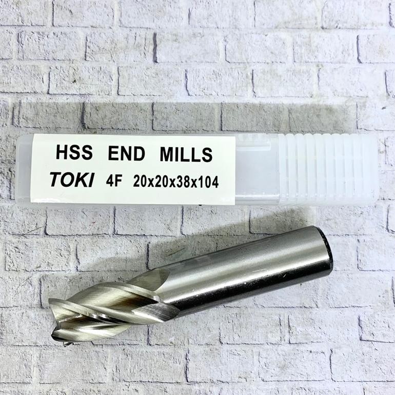 Endmill 20 mm HSS merk Toki original baru Endmill 20mm murah