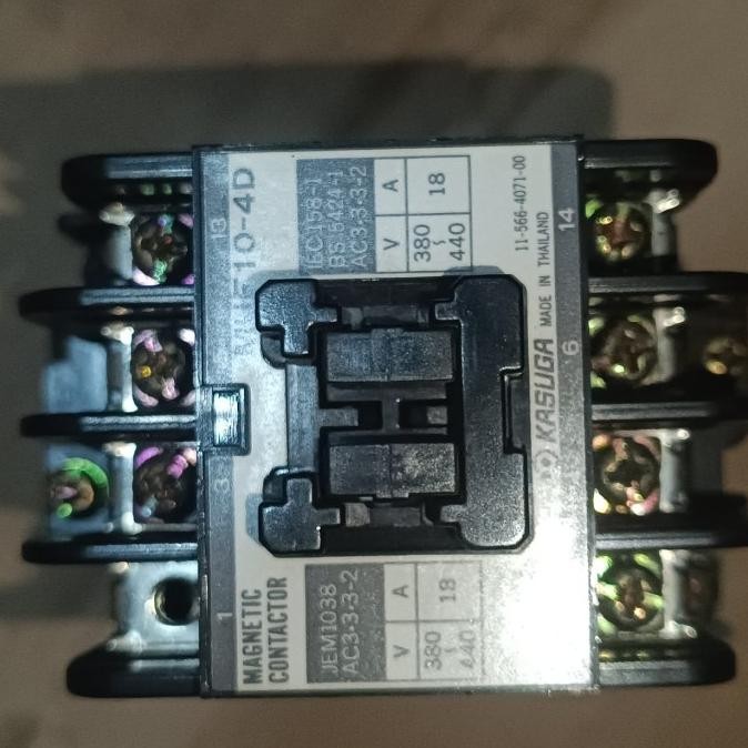Magnetic Contactor Muf10-4D Kasuga 380-440 V  Made In Thailand New Stok