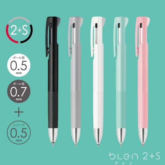 

HARGA DISC - Zebra bLen 2 + S 0.7 mm 2 Color Ballpoint + Mechanical Pencil