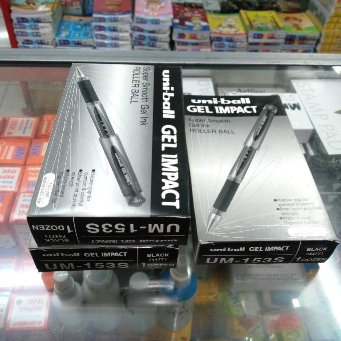 

TERBARU - Uniball Gel impact 1,0 hitam isi 12
